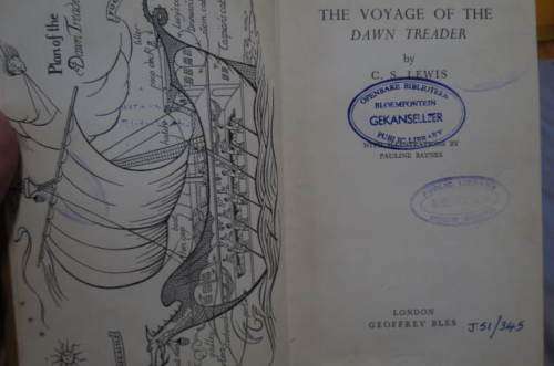 Lewis C. S. The voyage of the dawn treader. Narnia series no 3. First edition.